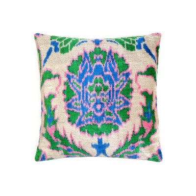  - Cushions - Ottoman Silk Velvet Ikat Cushion
