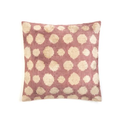 - Cushions - Dotty Silk Velvet Ikat Cushion