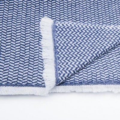 - Throws - Cashmere Blend Blue Herringbone Throw
70% Fine Wool & 30% Cashmere