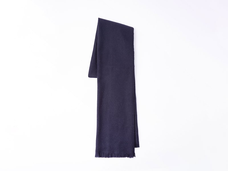  - Scarves - Midnight Navy Chevron Scarf
100% Cashmere